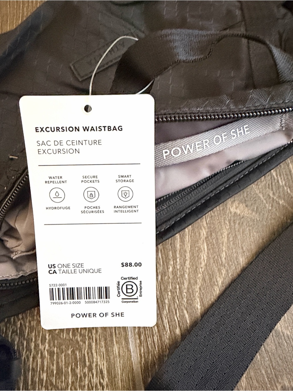Athleta Women’s Black Excursion Large Belt/Crossbody Bag - Picture 9 of 12